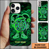 Maxcorners Neon Cool Dartboard Character Glow Style Personalized Name 3D Phone Case