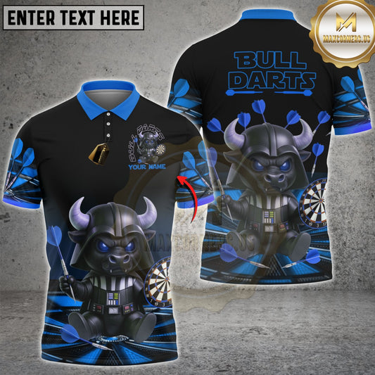 Maxcorners Darts Bull Darth Bullseye Multicolor Customized Name, Team Name 3D Shirts