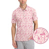 Maxcorners Breast Cancer Golf Shirt, Ladies Golf Shirts For Golfer, Pink Pattern Golf Shirt