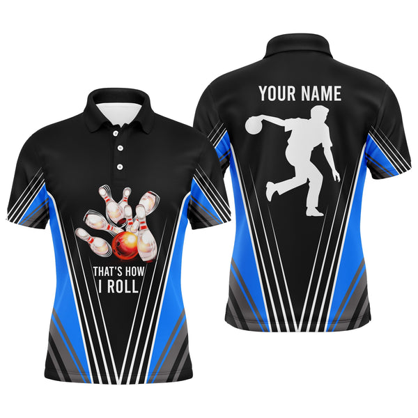 Maxcorners That's How I Roll Blue Bowling Bowling Customized Name 3D Shirt