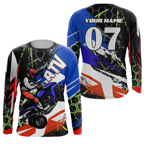 Custom ATV Motocross Jersey UPF30+ Quad Bike Shirt Adult Youth Off-road Racing