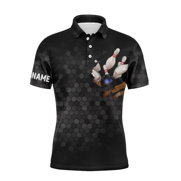 Maxcorners Skull Bowling Carbon Customized Name 3D Shirt