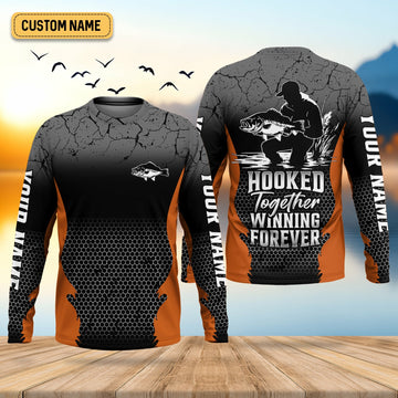 Maxcorners Hook Together, Winning Forever, Fishing Tournament Shirt, SPF Shirt For Men, Presents For Fishermen