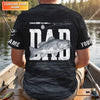 Maxcorners Reel Cool Dad Fishing SPF Shirt For Men, Custom Fishing Shirts, Fishing Shirts For Men
