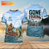Maxcorners Gone Fishing With Sasquatch – Personalized Bigfoot Fishing UPF Shirt