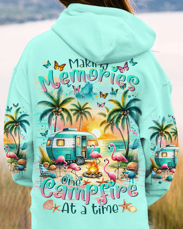 Maxcorners Making Memories One Campfire At A Time Flamingo All Over Print LM2101