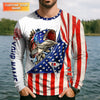 Maxcorners American Fishing Life – Always On My Mind UPF Fishing Shirt, Personalized Name