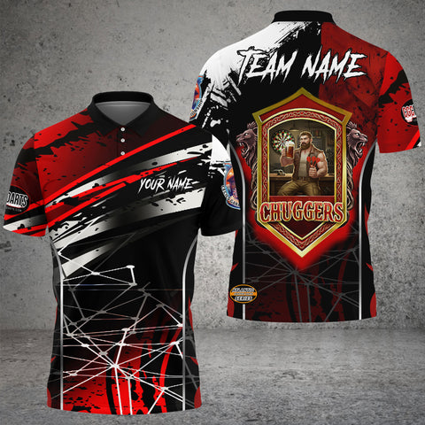 Maxcorners Darts Skull Lick Smoke Arrow Multicolor Customized Name, Team Name 3D Shirts For CGC