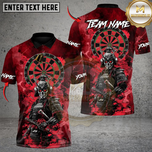 Maxcorners Darts Samurai Of The Scarlet Board Dart Multicolor Customized Name, Team Name 3D Shirts