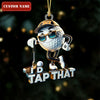 Maxcorners I'd Tap That Cool Golf Ball Acrylic Ornament, Golf Xmas Ornaments, Golf Christmas Gifts LM1611