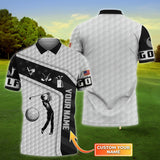 Maxcorners Golf American Flag Customized Name 3D Shirt