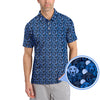 Maxcorners Dachshund Dog Pattern Golf Shirt, Funny Dachshund Golf Shirt For Dog Lovers, Golf Gift For Men's