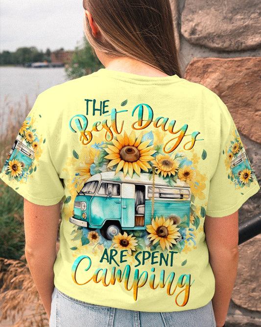 Maxcorners The Best Day Are Spent Camping All Over Print LM2101