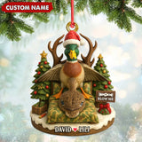 Maxcorners Funny Duck Hunter Couple Ornament, Personalized Christmas Gift for Hunting Lovers LM0411