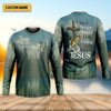 Maxcorners A Simple Man - Fishing Faith In Jesus Shirt, Fishing UPF Shirts, Funny Fishing Shirt
