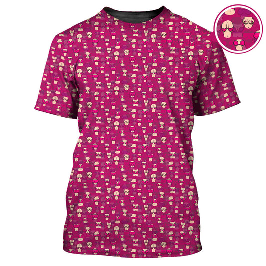 Maxcorners American Tatas Funny Golf Shirt, Pattern Golf Polos, Crazy Golf Shirts For Men