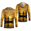 Maxcorners Someone I Love Is Fishing In Heaven Fishing Memorial SPF Shirt For Men, Gift For Fisherman