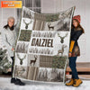 Maxcorners Personalized Rustic Camo Deer Blanket - Camo & Forest Patchwork Cabin Decor LM1611
