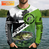 Maxcorners Personalized Bass Fishing Shirt, If I'm Not Fishing I'm Thinking About It Shirt, Fishing UPF Shirts