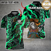 Maxcorners Billiards Shirt Cowboy 8 Ball Lightning Splash Street Art Multioptions Personalized Name, Team Name 3D Shirt (4 Colors)