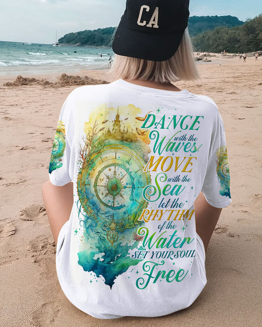 Maxcorners Dance With The Waves Compass All Over Print LM2101