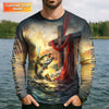 Maxcorners I Will Make You Fishers Of Men Shirt, Personalized Christian Fishing Long Sleeve, Matthew 4:19 Bass Fishing Shirt
