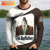 Maxcorners The Rodfather Fishing Shirt, Personalized Funny Angler, Mens Long Sleeve T shirts, Gift For Dad Fisherman
