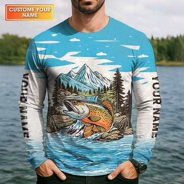 Maxcorners Follow Me And I Will Make You Fishers, Custom Name Fishing Shirt, Fishing UPF Shirts, Funny Fishing Shirt