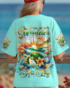 Maxcorners Not All Who Wander Are Lost Turtle Compass All Over Print LM1501