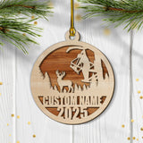 Maxcorners Personalized Bow Hunter Ornament 2025 -  Custom Name Gift for Deer Hunters LM0110