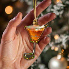 Maxcorners Personalized Golf Martini Ornament – Custom Name Golfer Christmas Ornament, Funny Golf and Beer Xmas Gift for Men, Unique Golf Ornament and Golf Decor MT1611