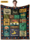 Maxcorners That's What I Do And I Know Things Custom Name Blanket, Gift For Fishing Lover, Presents For Fishermen LM0201