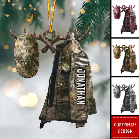 Personalized Hunting 3D Ornament