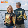 Maxcorners I Will Make You Fishers Of Men Shirt, Personalized Christian Fishing Long Sleeve, Matthew 4:19 Bass Fishing Shirt