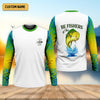 Maxcorners Personalized Christian Bass Fishing Shirt for Men, Be Fishers of Men UPF Fishing Shirt, Custom Name Fisherman Gift