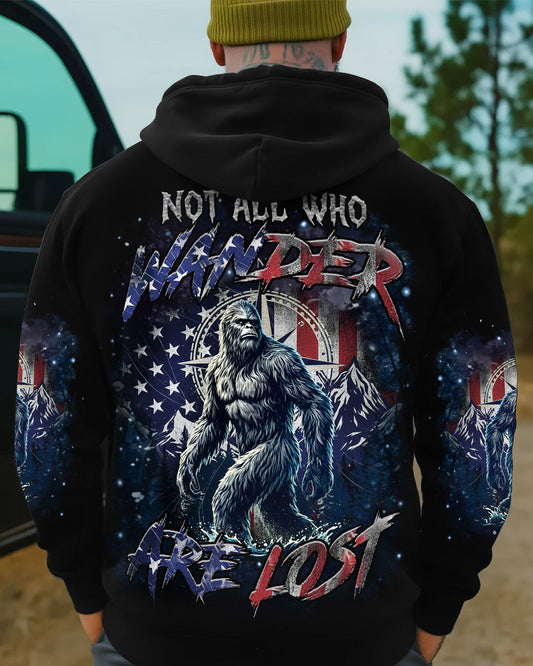 Maxcorners Not All Who Wander Are Lost Bigfoot All Over Print LM1601