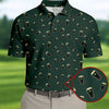 Maxcorners Dark Stout Beer St Patrick's Day Green Shamrock Golf Shirt, Polo Shirts For Men, Golf Shirts For Men
