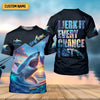 Maxcorners I Jerk It Every Chance I Get Shark Fishing SPF Shirt For Men, Funny Fishing Shirt, Fishing Gifts For Men