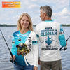 Maxcorners Personalized Old Man Fishing Shirt, Funny Fishing Rod Gift For Dad, Fishing UPF Shirts, Funny Fishing Shirt