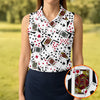Maxcorners Playing Cards Poker Pattern Hawaiian Golf Shirt, Golf Polo For Women, Women’s Golf Apparel LM1507