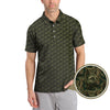 Maxcorners German Shepherd Pattern Golf Shirt , Dog Golf Shirt, Camo Golf Shirt, Veteran Golf Shirt For Men