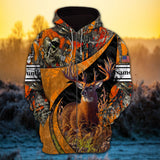 Maxcorners Cool Bow Hunter Deer Hunting Camo Personalized Name 3D Shirt