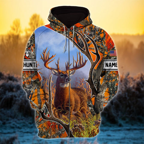 Maxcorners The Beautiful Deer Hunting Personalized Name 3D Shirt