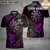 Maxcorners Darts Shirt Dark Skull Cracked Dartboard Gothic Fire Art Multioptions Personalized Name, Team Name 3D Shirt (4 Colors)