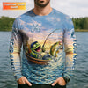 Maxcorners Drunk Frog Fishing with Beer, Funny Personalized Fishing Shirt