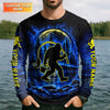 Maxcorners That Wiggle Means It's On - Bigfoot Fishing Shirt, Fishing UPF Shirts, Funny Fishing Shirt