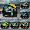 Maxcorners Fishing Cross Water Skinfish Water Sport Pattern Personalized Name 3D Cap (11 Breeds)