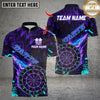Maxcorners Darts Flame Dartboard Design Multicolor Customized Name, Team Name 3D Shirts