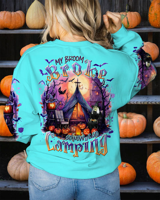 Maxcorners My Broom Broke So Now Halloween Camping All Over Print LM2101