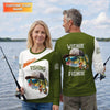 Maxcorners Wishin' I Was Fishin' Fishing Shirt, Funny Fisherman Shirt For Men, Custom Fishing Gift